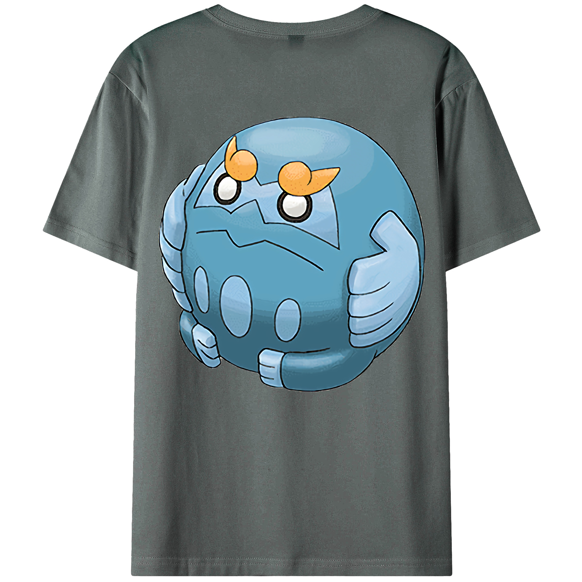 （画像用） ポケットモンスター Pokémon 綿100％ メンズ半袖Tシャツ（バックプリント） 通気性